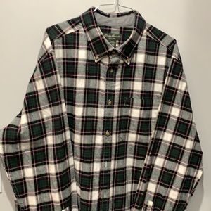 Eddie Bauer XXL plaid flannel shirt chest pocket
